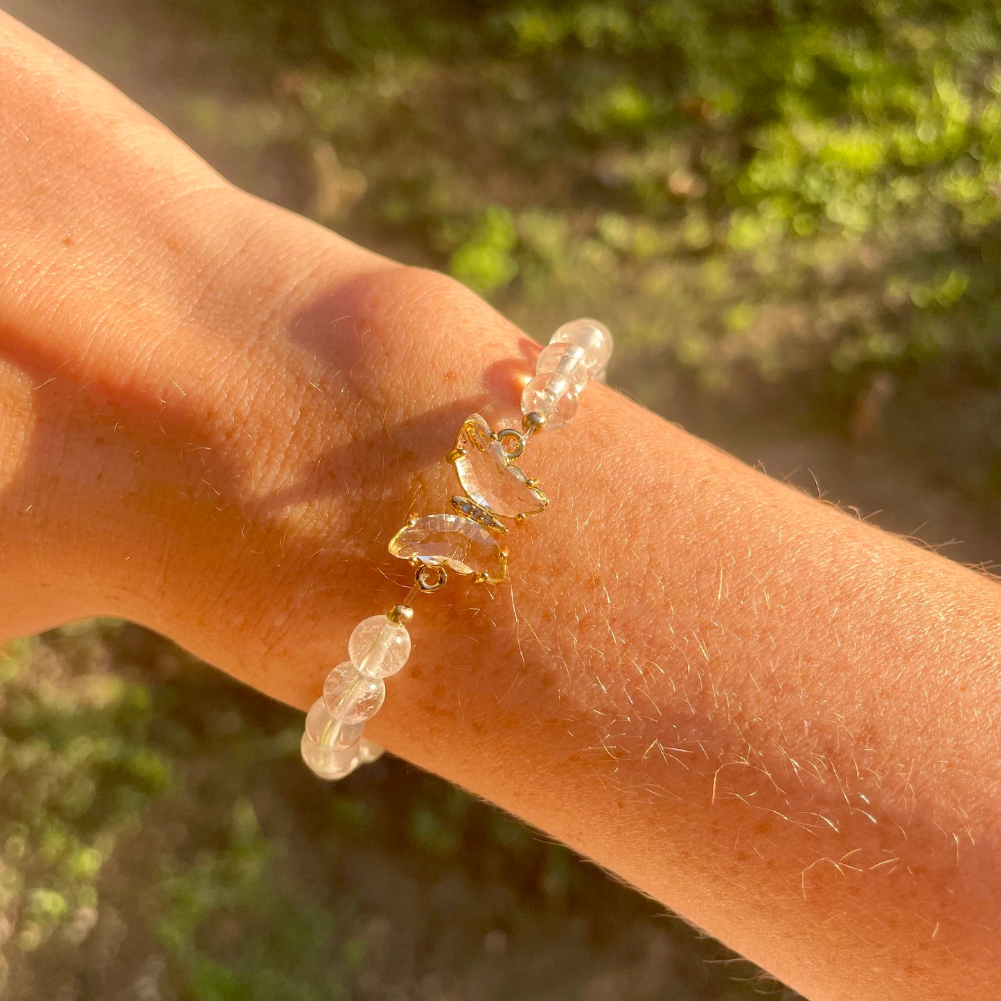 BRACELET PAPILLON CRISTAL DE ROCHE