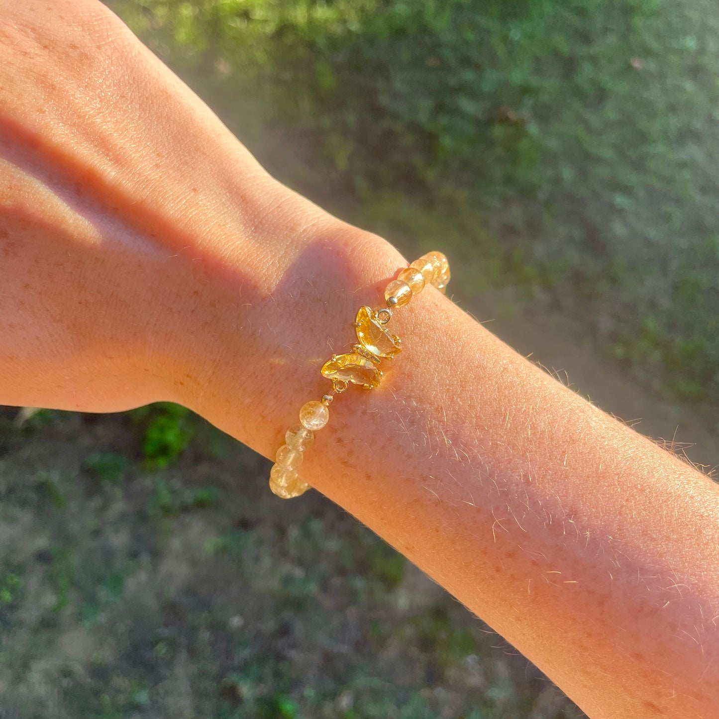 BRACELET PAPILLON CITRINE