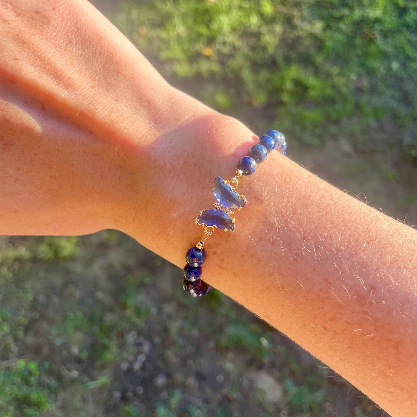 BRACELET PAPILLON LAPIS-LAZULI