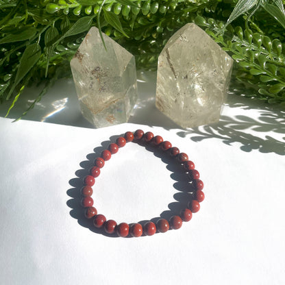 BRACELET JASPE ROUGE