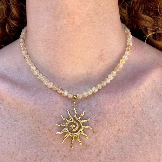 COLLIER SUNRISE CITRINE