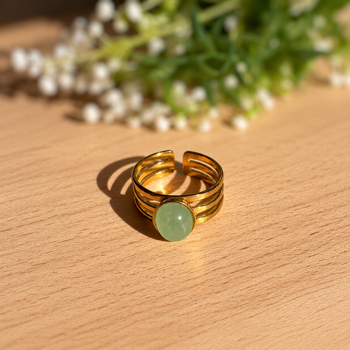 Bague Aventurine verte