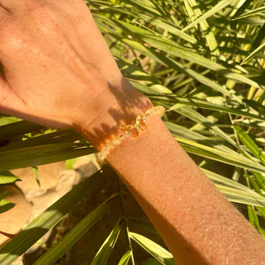 BRACELET PAPILLON CITRINE
