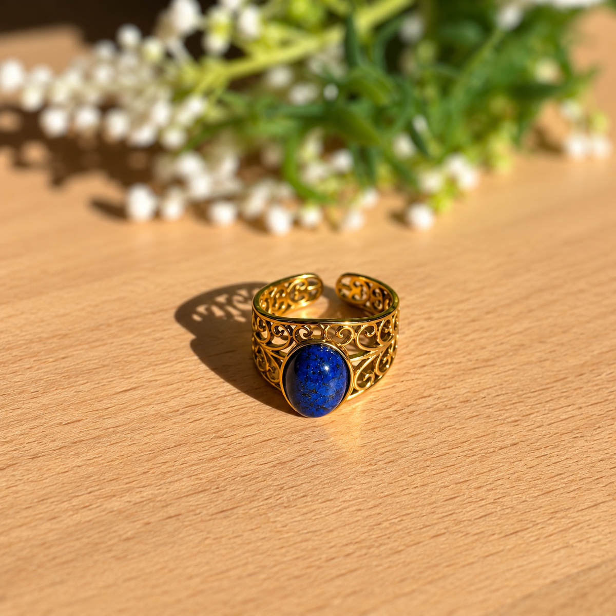 Bague Lapis-Lazuli Filigrane