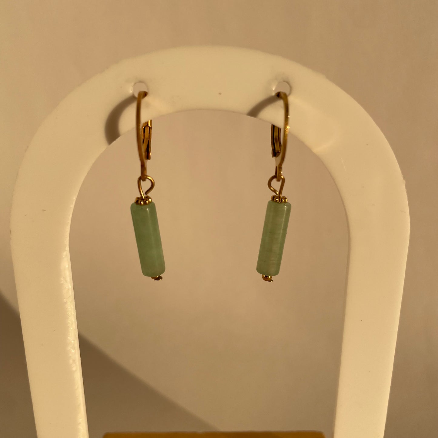 BOUCLES D’OREILLES LISA AVENTURINE VERTE