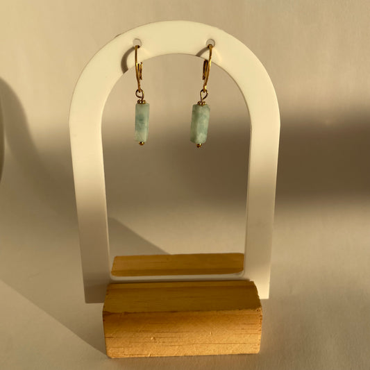 BOUCLES D’OREILLES LISA AMAZONITE
