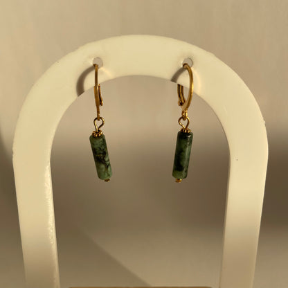 BOUCLES D’OREILLES LISA TURQUOISE AFRICAINE
