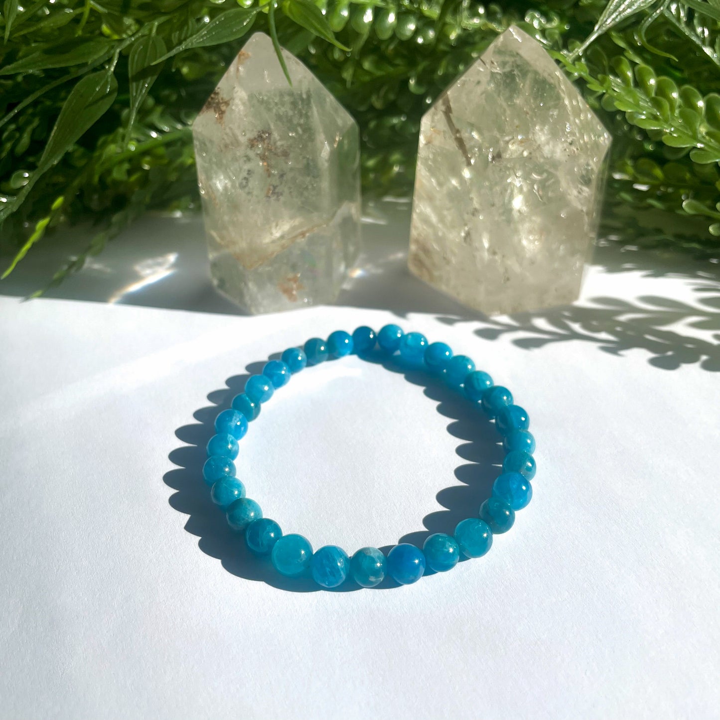 BRACELET APATITE BLEUE