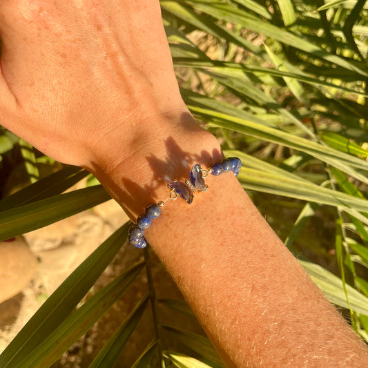 BRACELET PAPILLON LAPIS-LAZULI