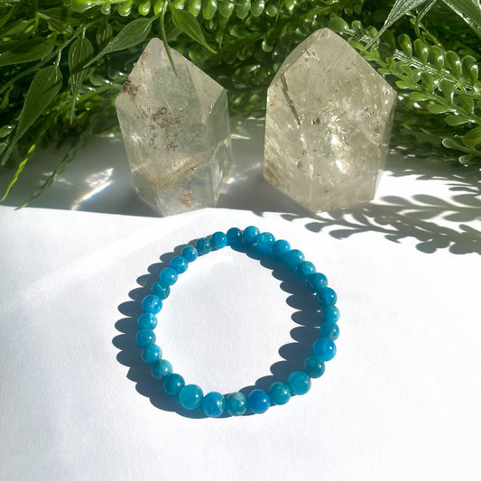 BRACELET APATITE BLEUE