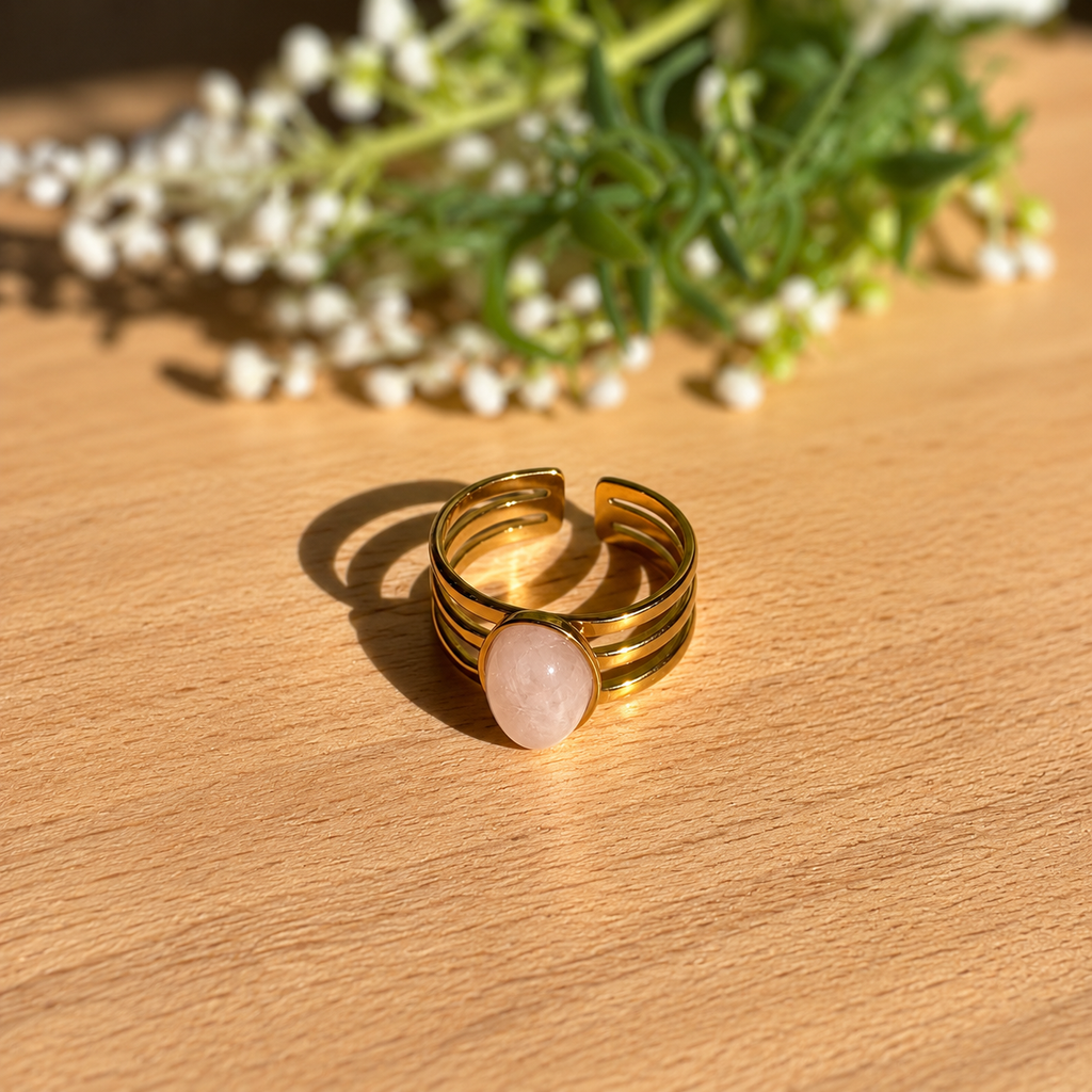 Bague Quartz rose