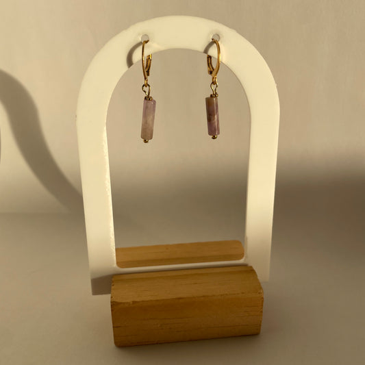 BOUCLES D’OREILLES LISA AMÉTHYSTE
