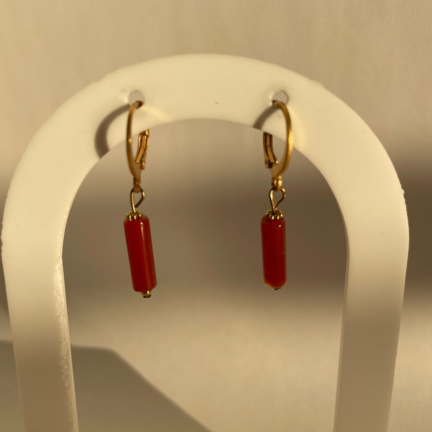 BOUCLES D’OREILLES LISA CORNALINE
