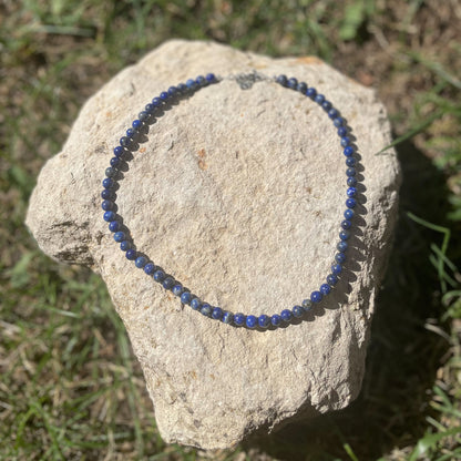 COLLIER PERLES LAPIS-LAZULI