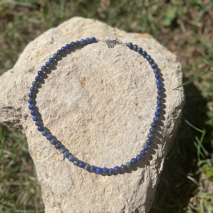 COLLIER PERLES LAPIS-LAZULI